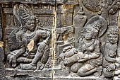 Prambanan - Ramayana reliefs of Shiva Temple. 